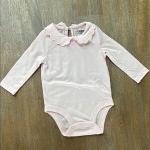 OshKosh B'gosh Pink Long Sleeve Baby Onesie